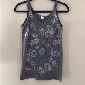 TLa floral tank